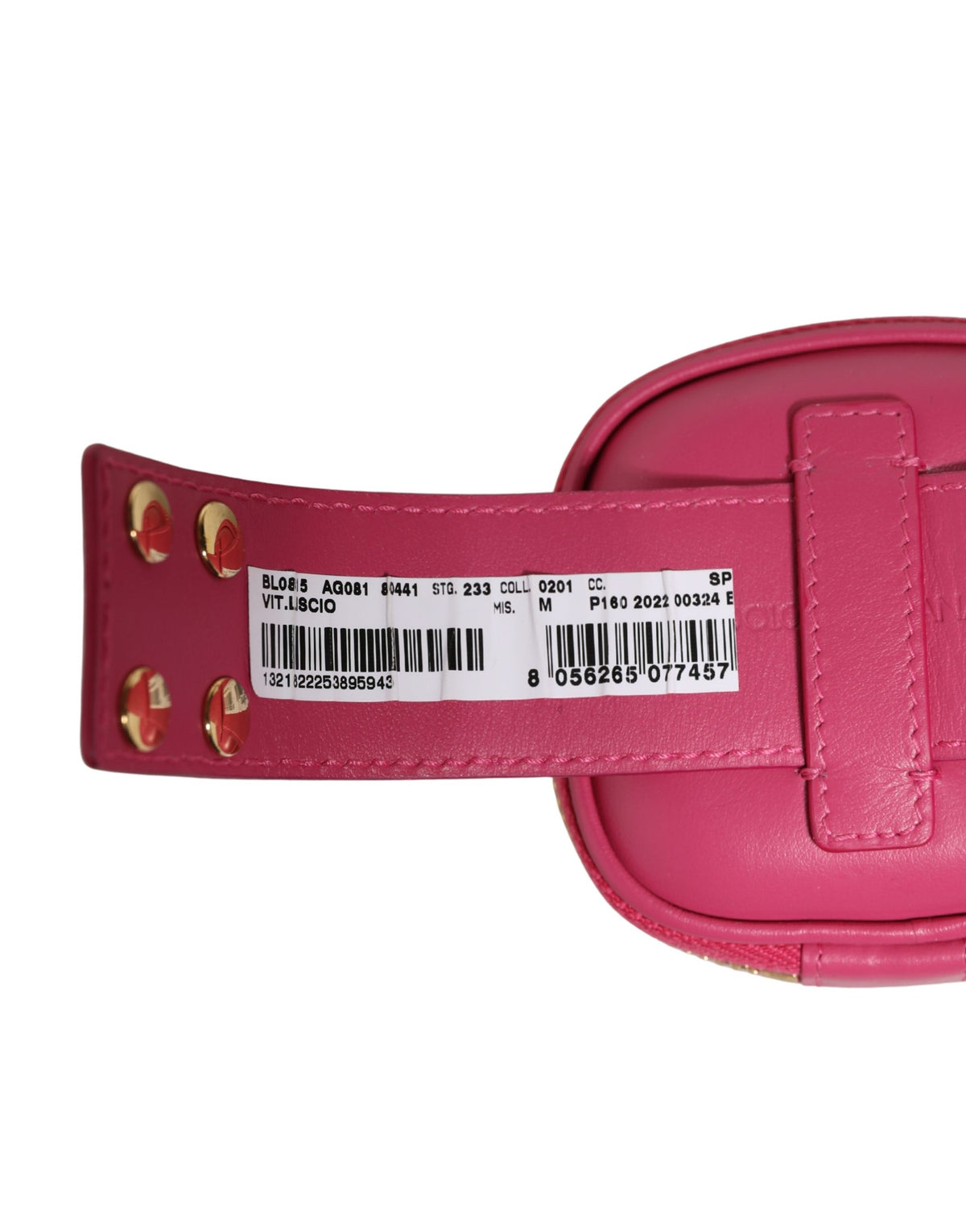 Dolce & Gabbana Pink Calf Leather DG Logo Multifunctional Kit Bag