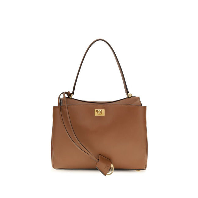Balenciaga Geantă de Umăr Maro din Piele