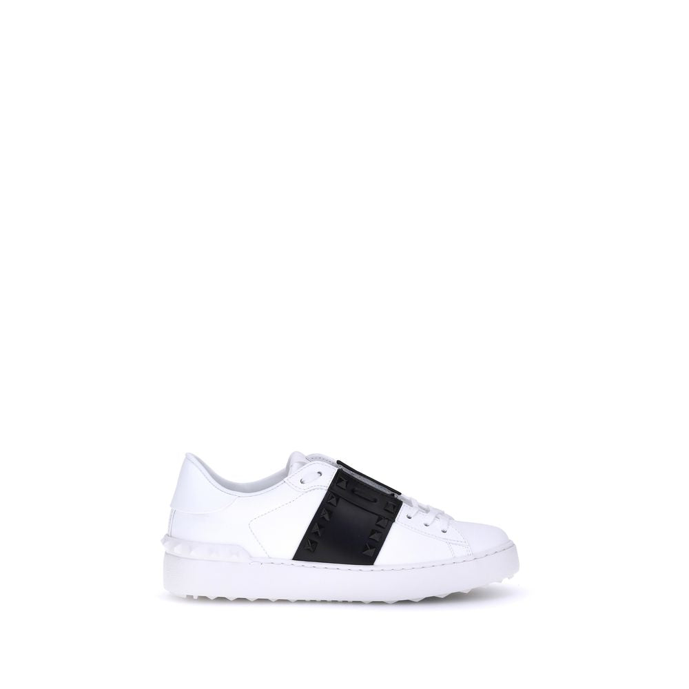 Valentino Garavani Pantofi Sport Albi din Piele de Vițel