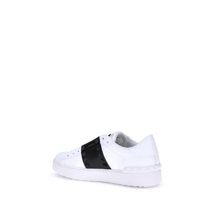 Valentino Garavani Pantofi Sport Albi din Piele de Vițel