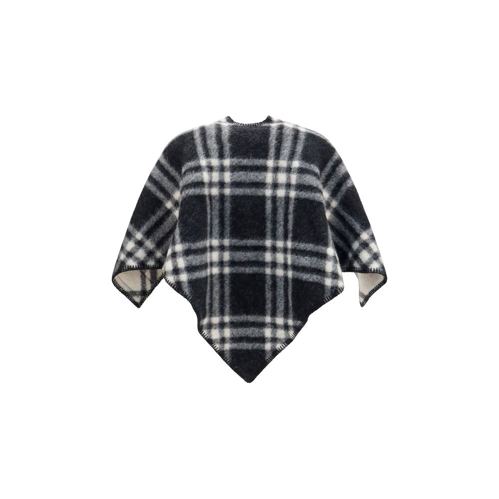 Fular Burberry din lână gri