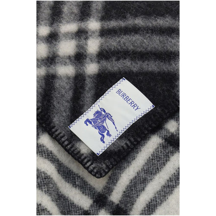 Fular Burberry din lână gri