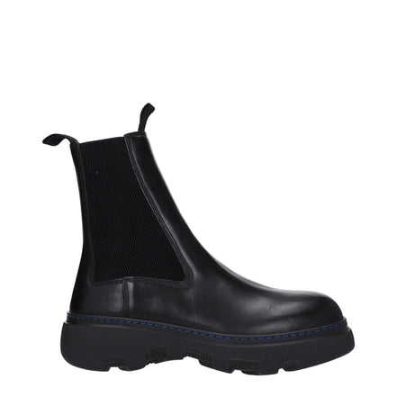 Ghete Ankle Burberry din Piele Neagră