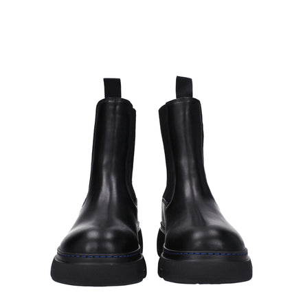 Ghete Ankle Burberry din Piele Neagră