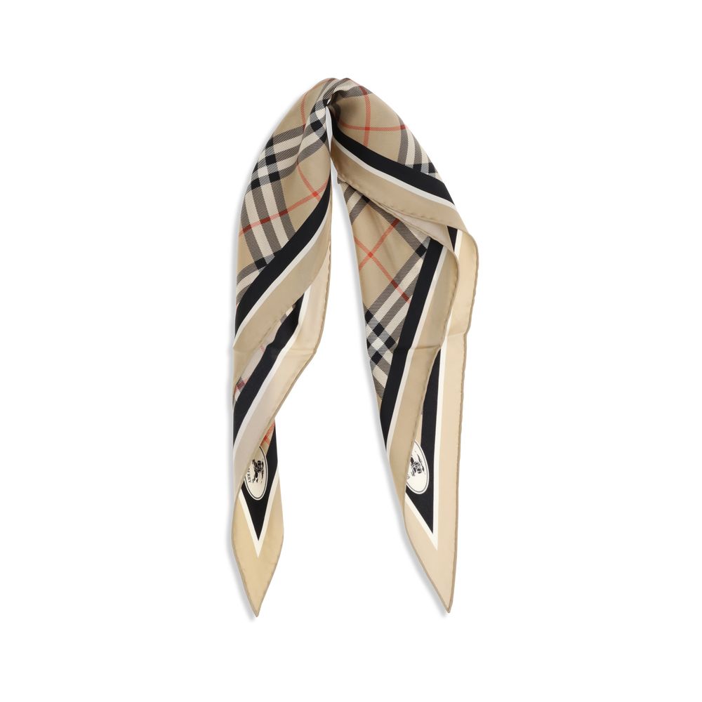 Eșarfă din mătase Burberry bej
