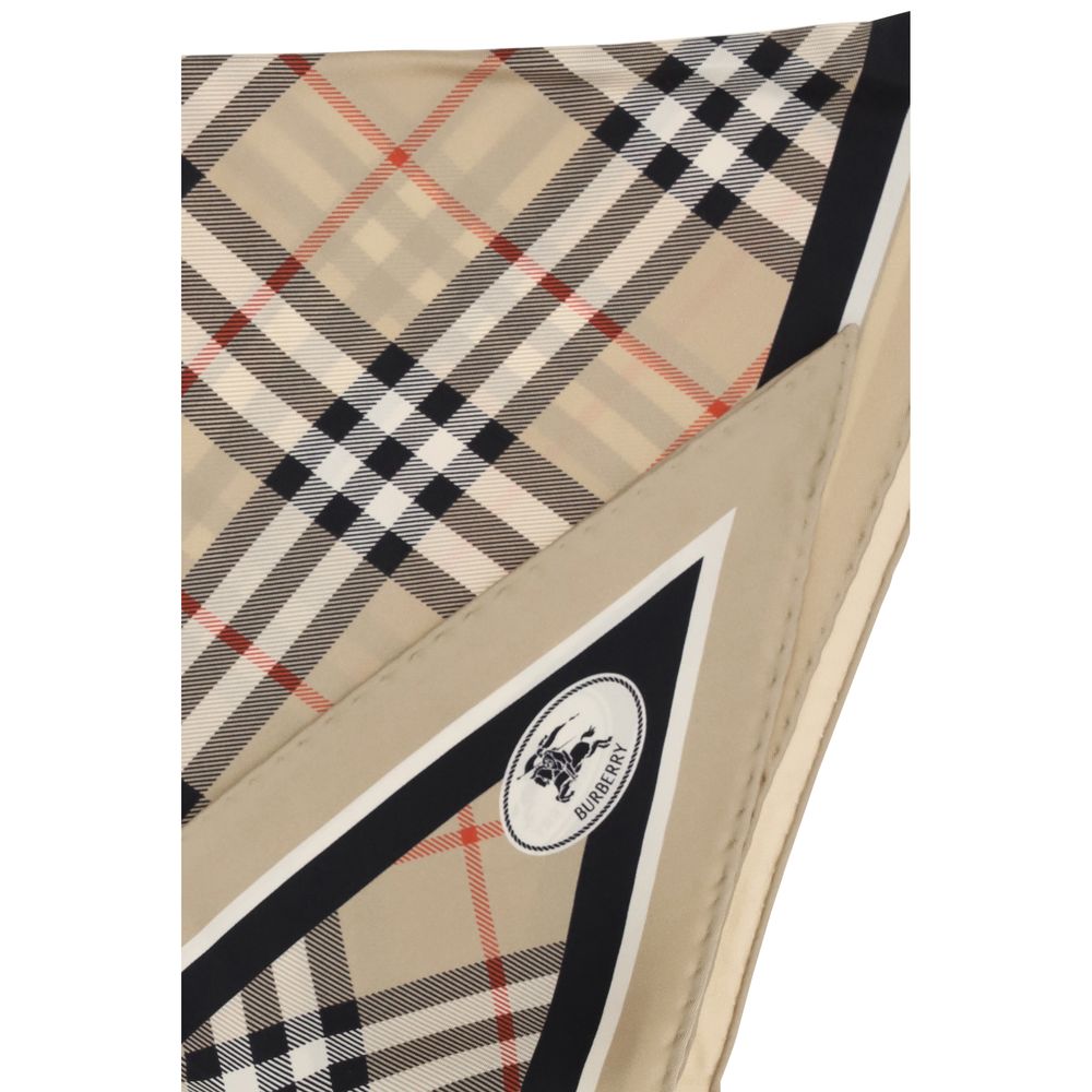 Eșarfă din mătase Burberry bej
