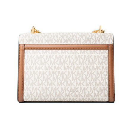 Michael Kors Beige Canvas Shoulder Bag