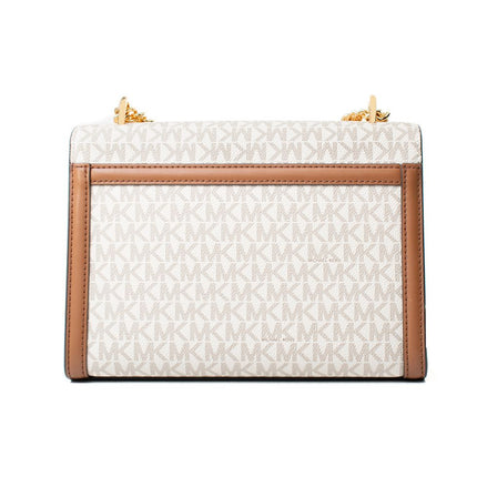Michael Kors Beige Canvas Shoulder Bag