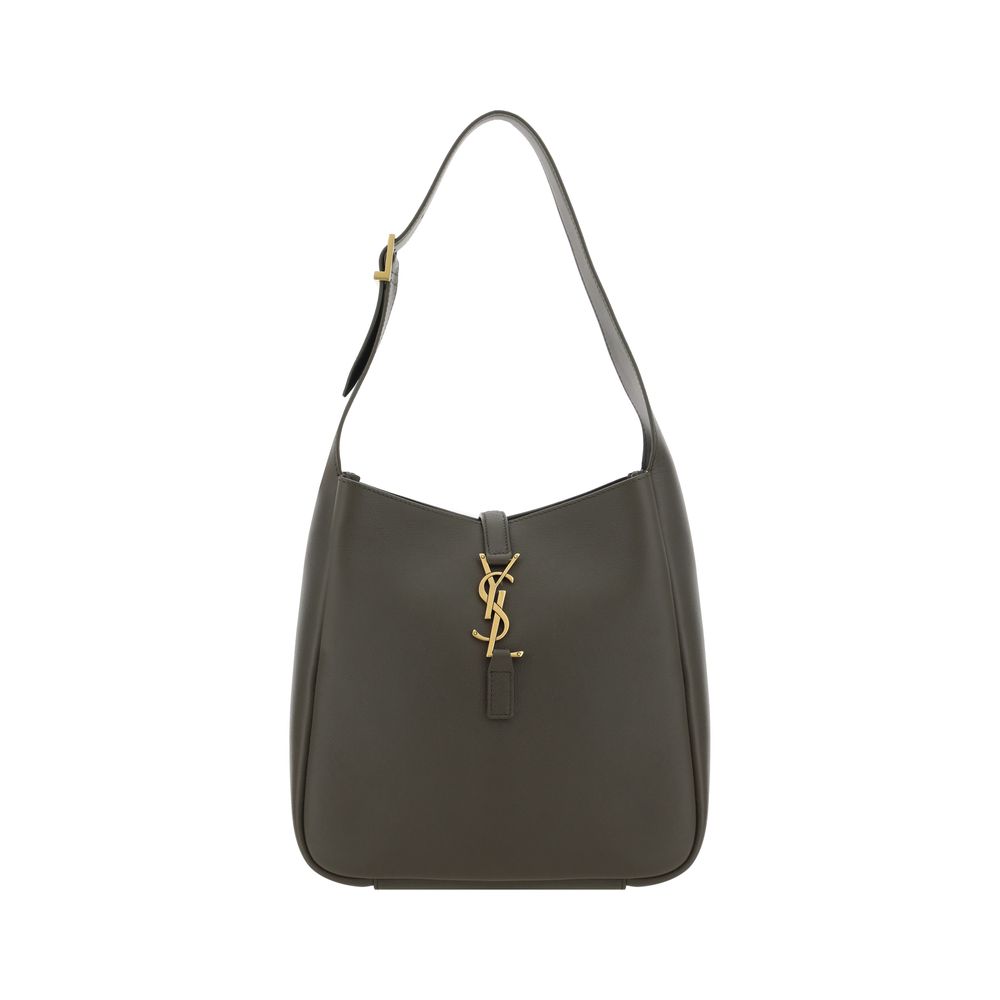 Saint Laurent Bicolor Calf Leather Shoulder Bag