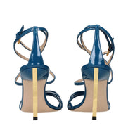 Tom Ford Blue Leather Stiletto Heel Sandals