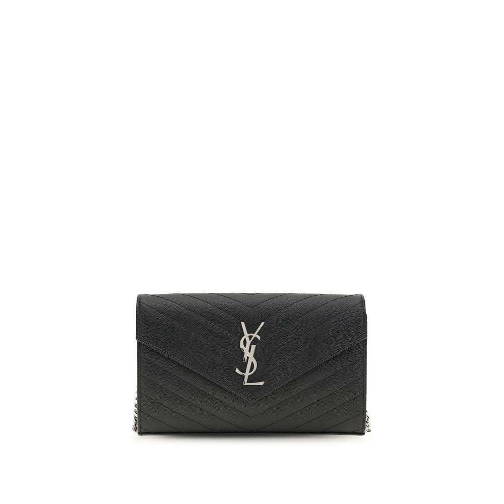 Saint Laurent Portofel Negru din Piele
