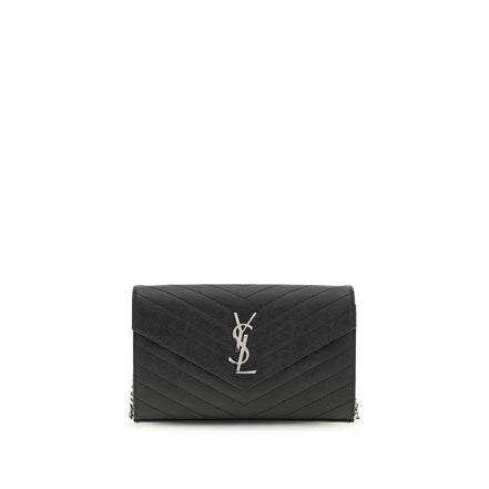 Saint Laurent Portofel Negru din Piele