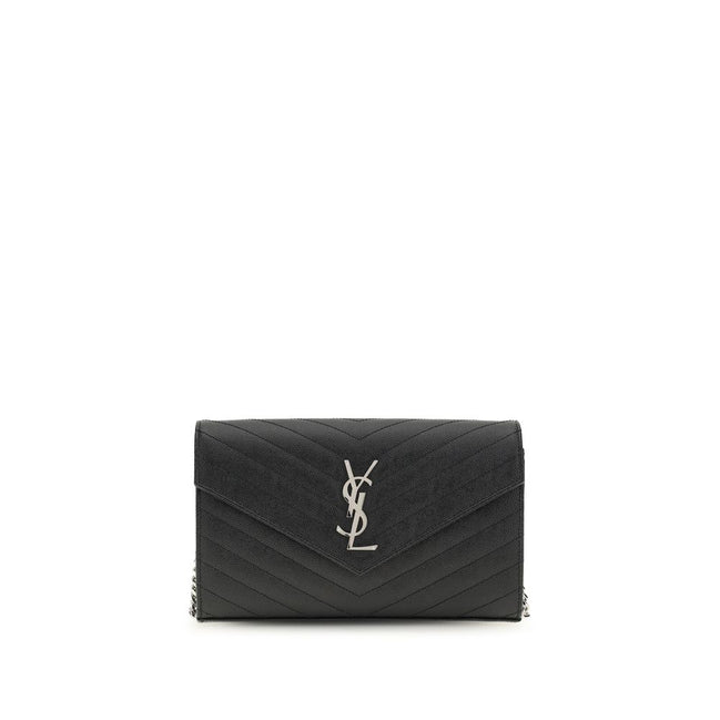 Saint Laurent Portofel Negru din Piele