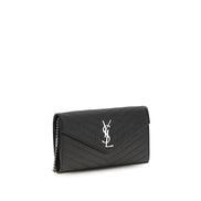Saint Laurent Portofel Negru din Piele