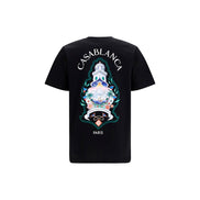 Casablanca Black Cotton T-Shirt