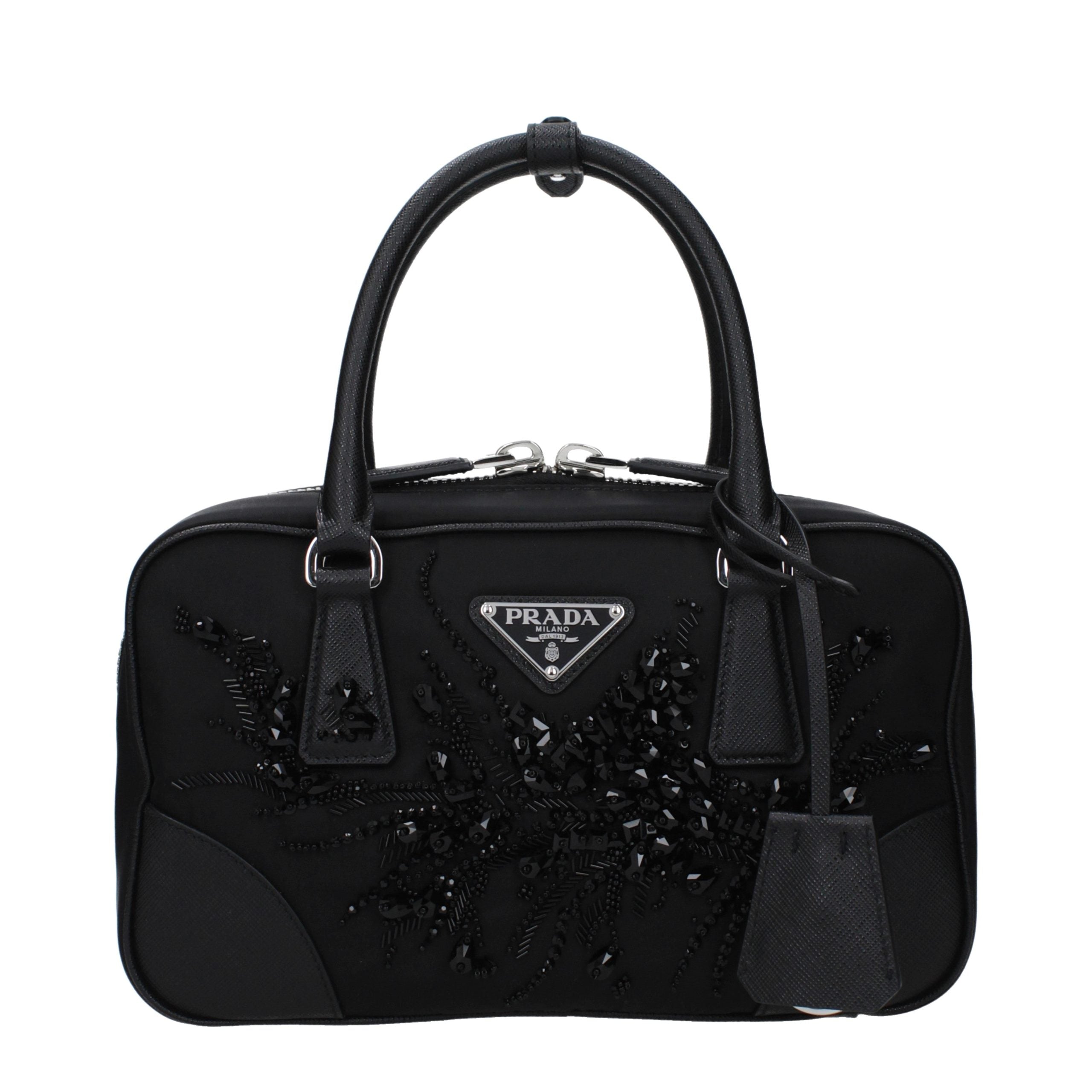 Geantă Prada neagră din material textil