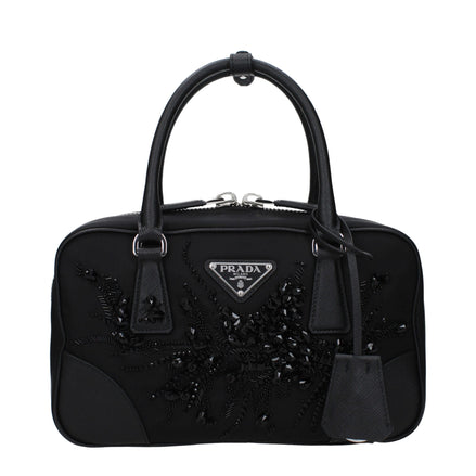 Geantă Prada neagră din material textil