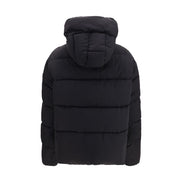 PINKO Black Nylon Full-Length Jacket