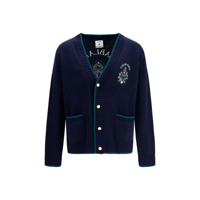 Casablanca Cardigan Albastru din Lână