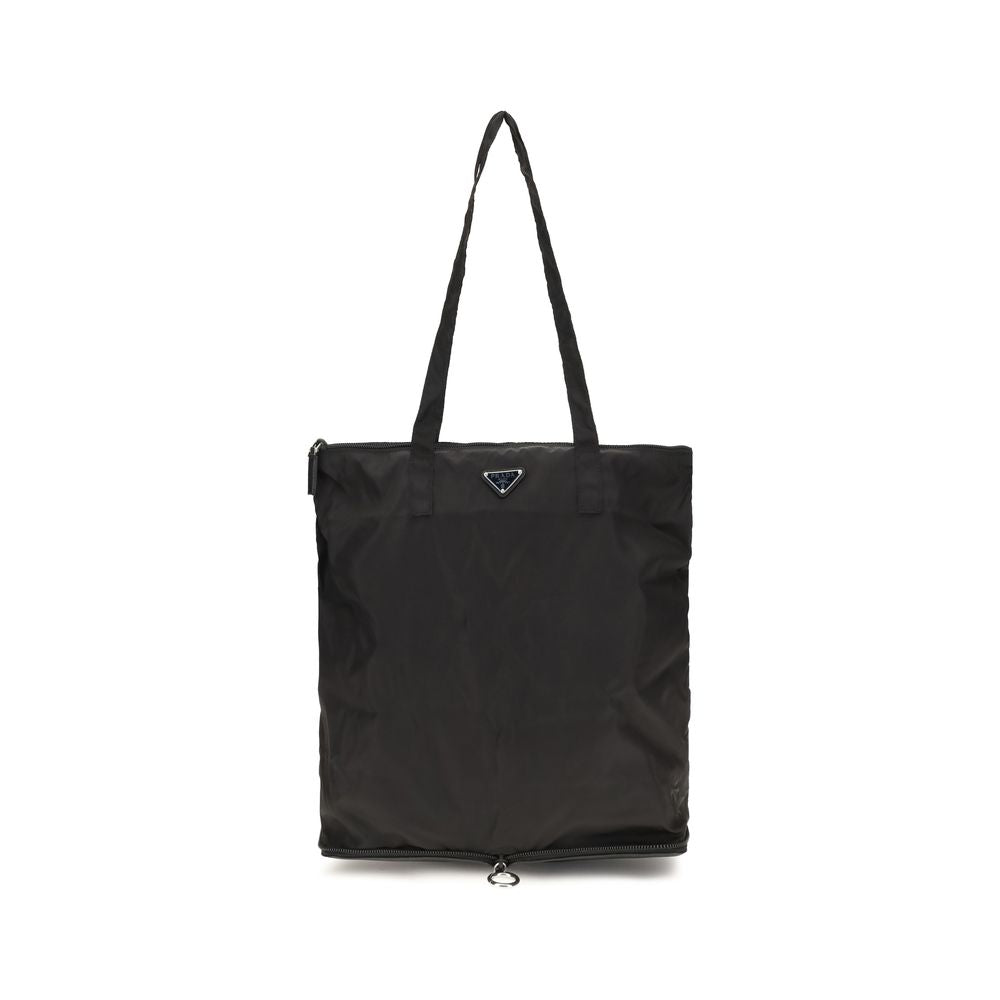 Prada Black Calf Leather Shoulder Bag