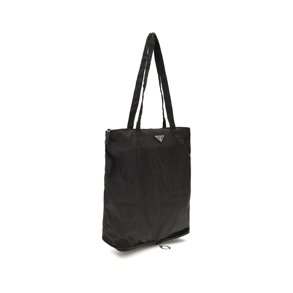 Prada Black Calf Leather Shoulder Bag