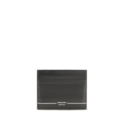 Ferragamo Black Calf Leather Wallet