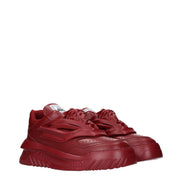 Sneakers chunky Versace roșii din piele