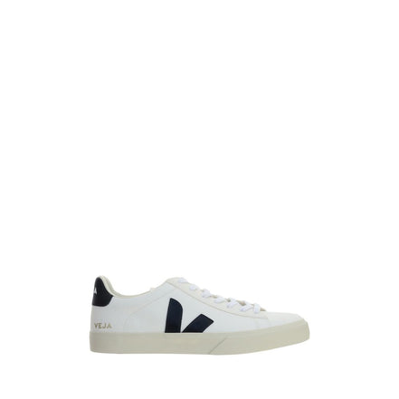 Veja White Calf Leather Low Top Sneakers