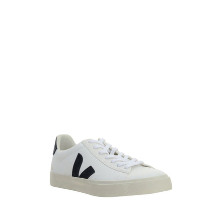 Veja White Calf Leather Low Top Sneakers