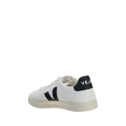 Veja White Calf Leather Low Top Sneakers
