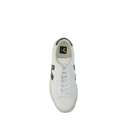Veja White Calf Leather Low Top Sneakers