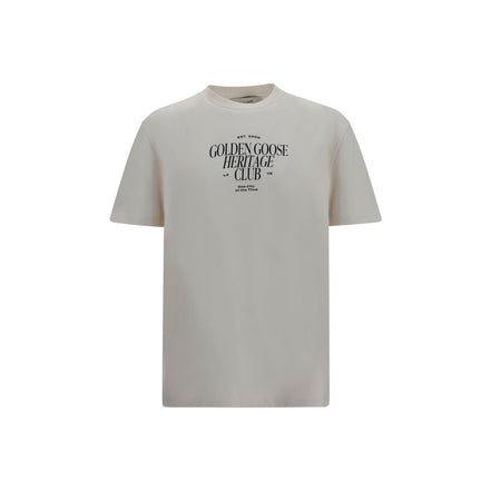 Tricou Golden Goose alb din bumbac