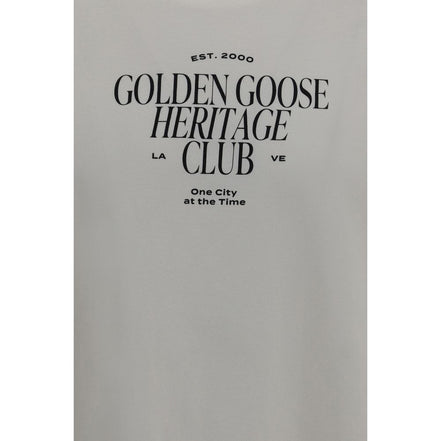 Tricou Golden Goose alb din bumbac