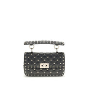 Valentino Garavani Black Lambskin Shoulder Bag
