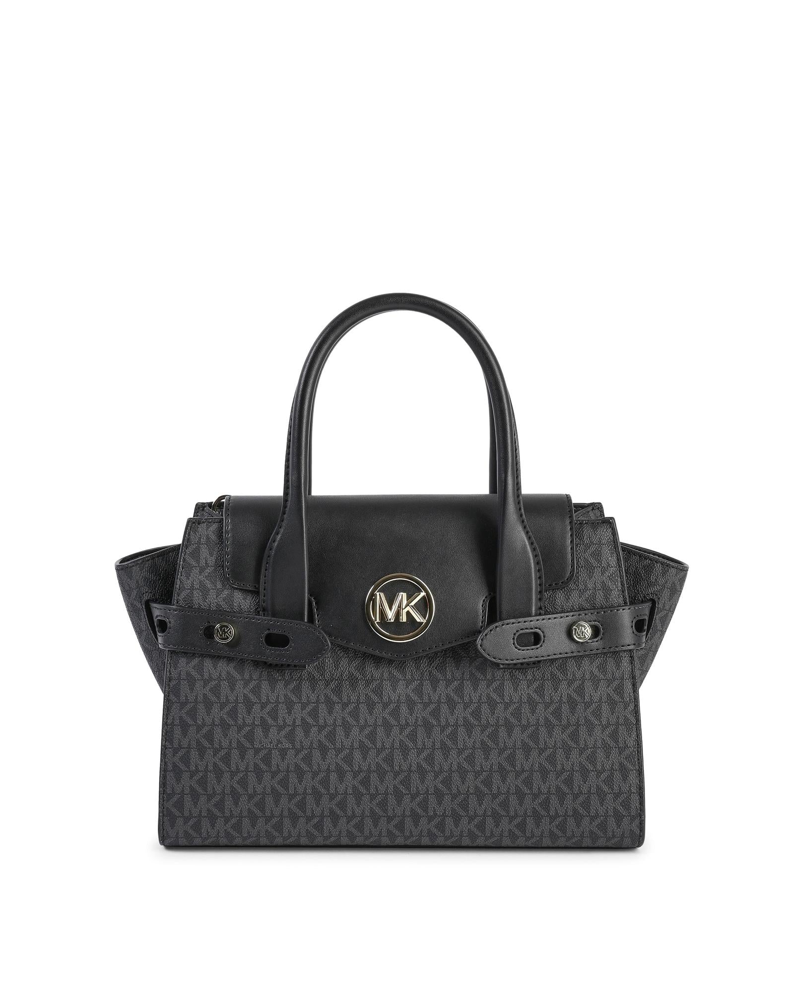 Geantă satchel Michael Kors neagră din PVC