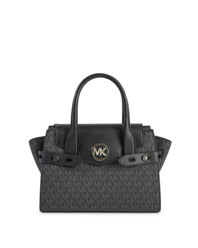 Geantă satchel Michael Kors neagră din PVC