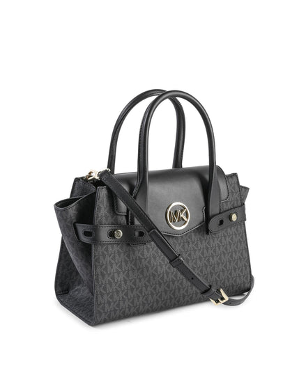 Geantă satchel Michael Kors neagră din PVC