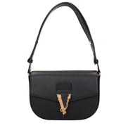 Versace Geantă Crossbody Neagră din Piele