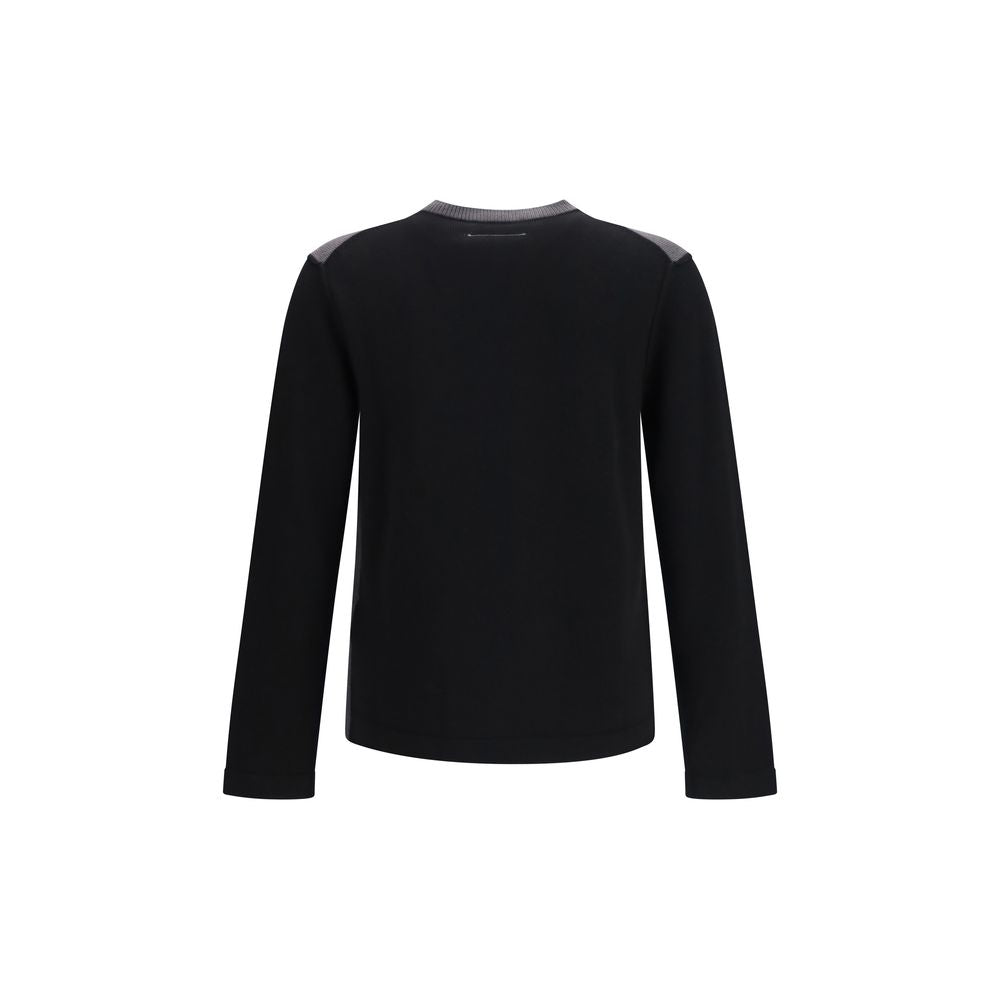 MM6 Black Wool Sweatshirt