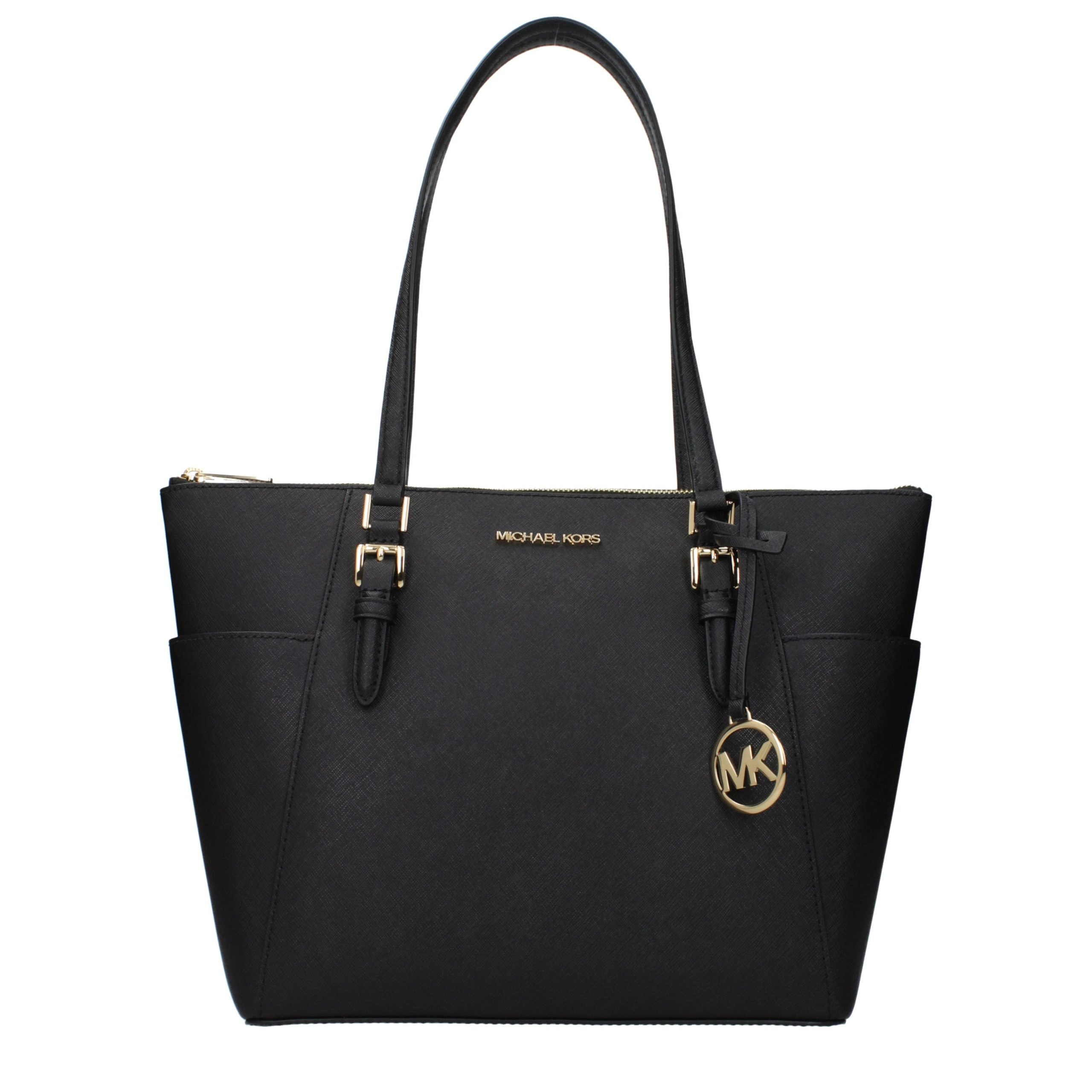 Geantă de umăr Michael Kors neagră din piele