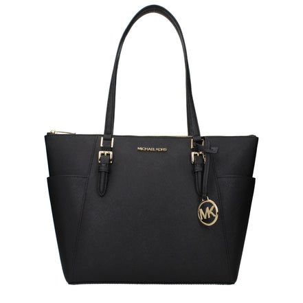 Geantă de umăr Michael Kors neagră din piele