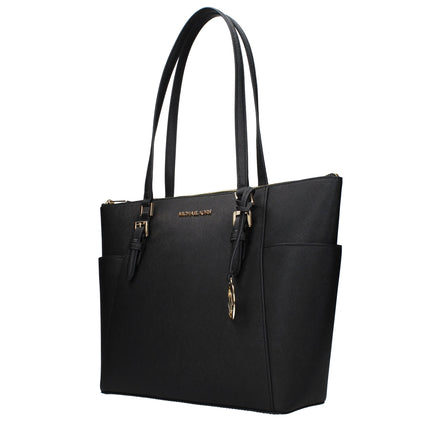 Geantă de umăr Michael Kors neagră din piele