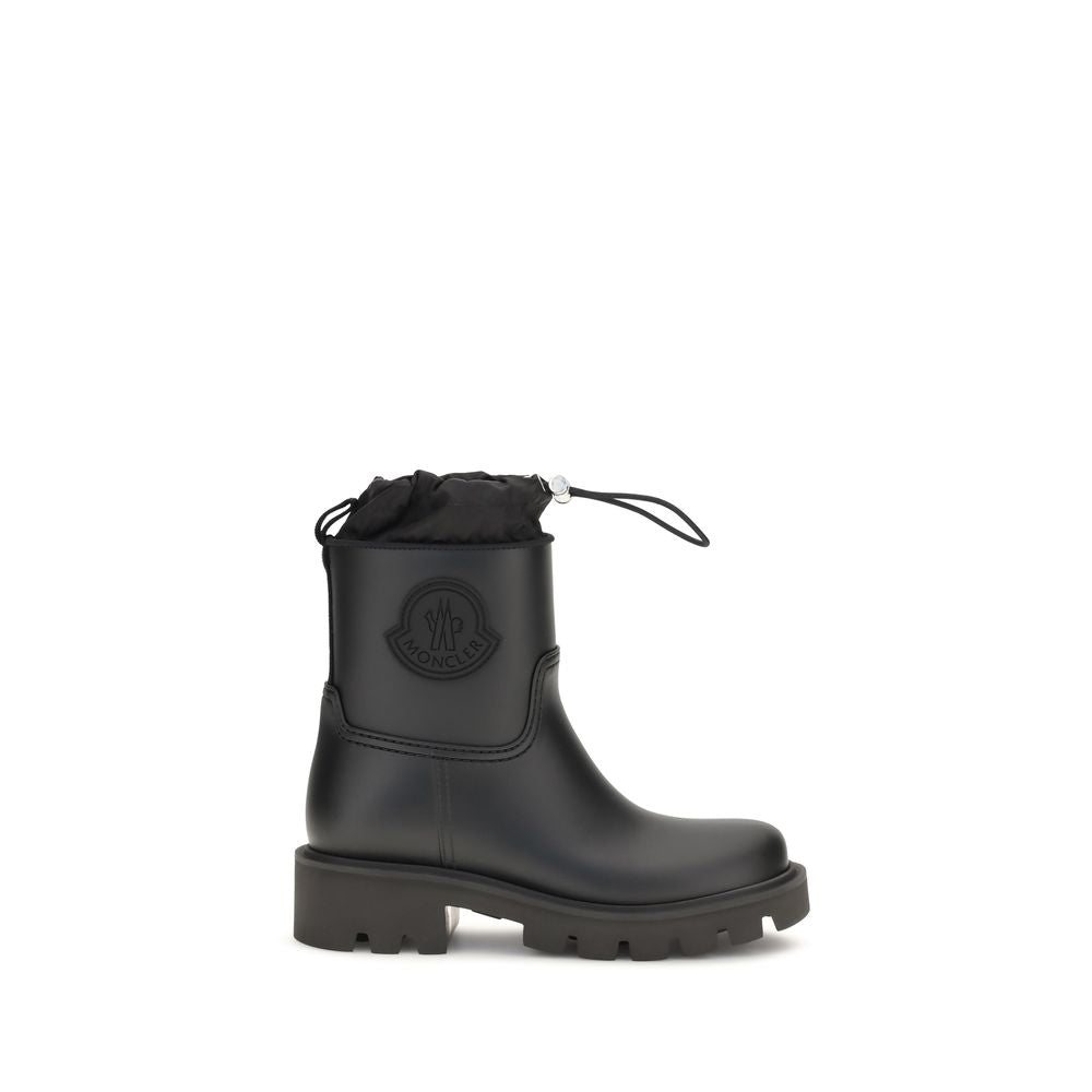 Moncler Cizme de Ploaie Negre din PVC