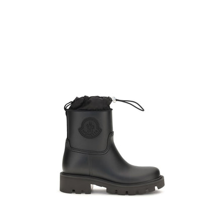 Moncler Cizme de Ploaie Negre din PVC