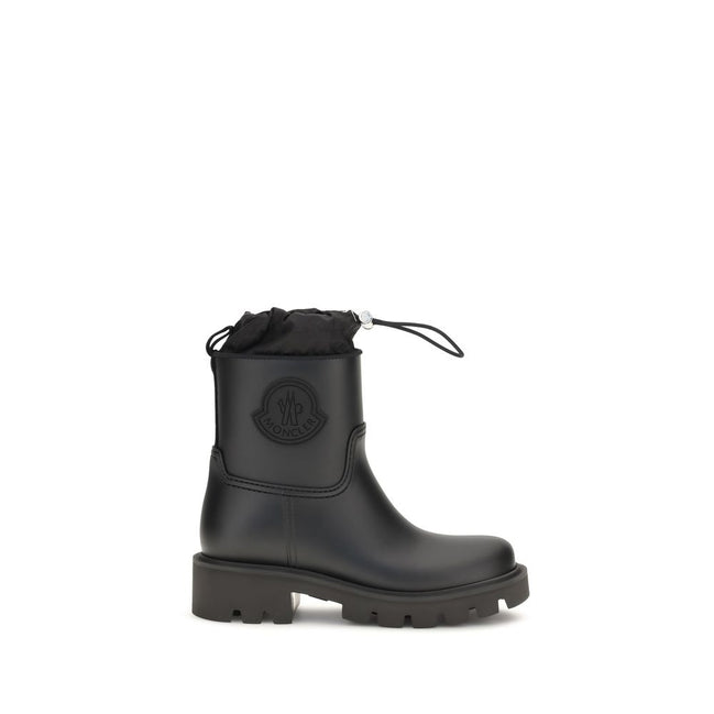 Moncler Cizme de Ploaie Negre din PVC