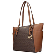 Geantă de umăr Michael Kors maro din piele