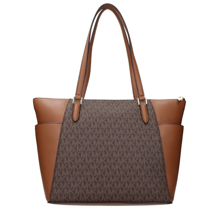 Geantă de umăr Michael Kors maro din piele