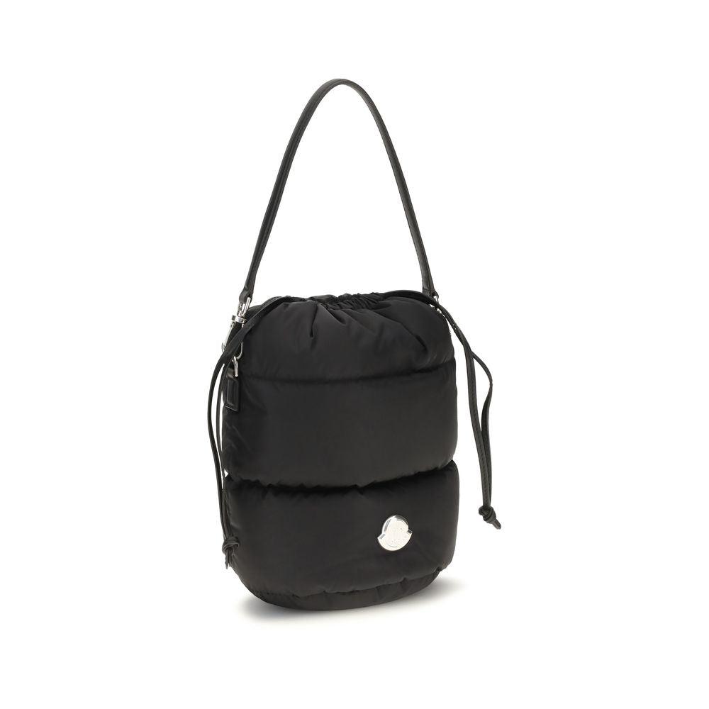 Moncler Geantă Bucket Neagră din Nailon