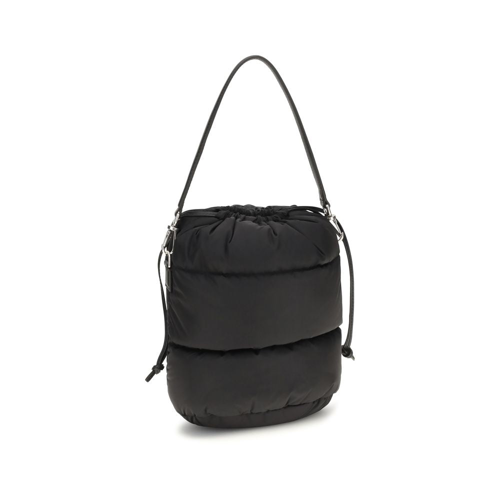 Moncler Geantă Bucket Neagră din Nailon
