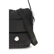 Moncler Geantă Bucket Neagră din Nailon